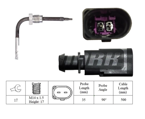 Sensor, exhaust gas temperature (LXT399)