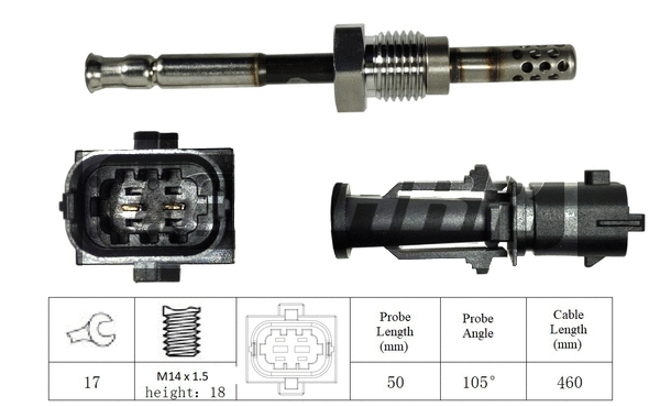 Sensor, exhaust gas temperature (LXT083)