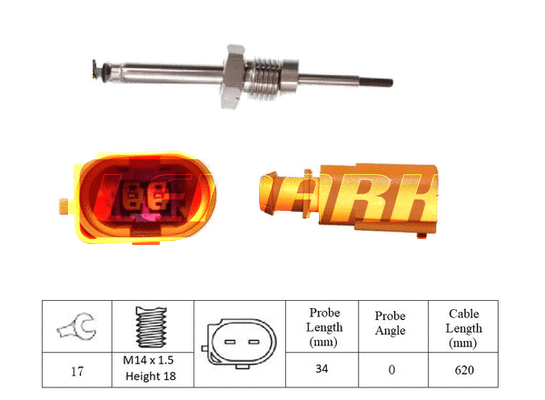 Sensor, exhaust gas temperature (LXT331)