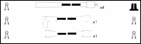 Ignition Cable Kit (HOES378)