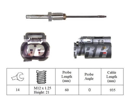 Sensor, exhaust gas temperature (LXT371)