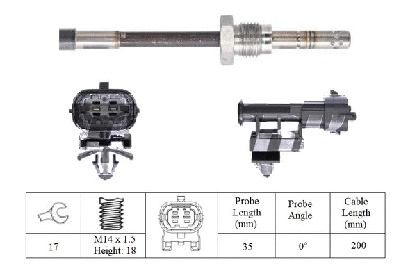 Sensor, exhaust gas temperature (LXT104)