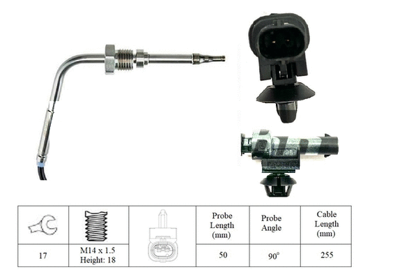 Sensor, exhaust gas temperature (LXT292)