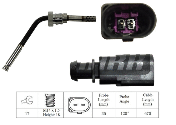 Sensor, exhaust gas temperature (LXT230)