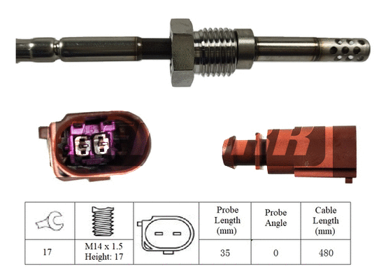 Sensor, exhaust gas temperature (LXT346)