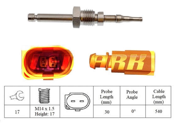 Sensor, exhaust gas temperature (LXT347)
