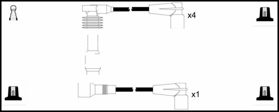 Ignition Cable Kit (HOES600)