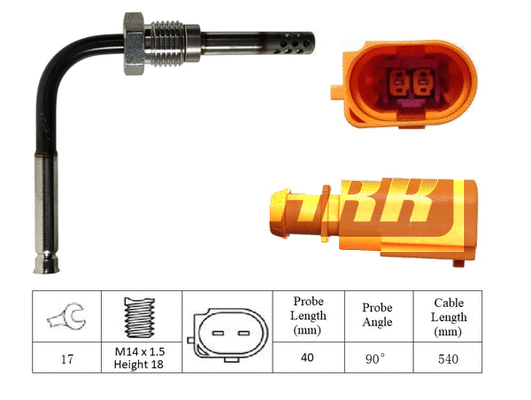Sensor, exhaust gas temperature (LXT272)
