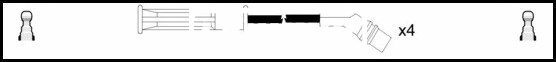 Ignition Cable Kit (HOES872)