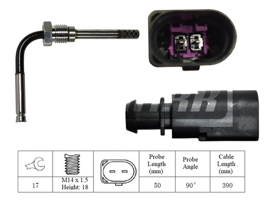 Sensor, exhaust gas temperature (LXT267)