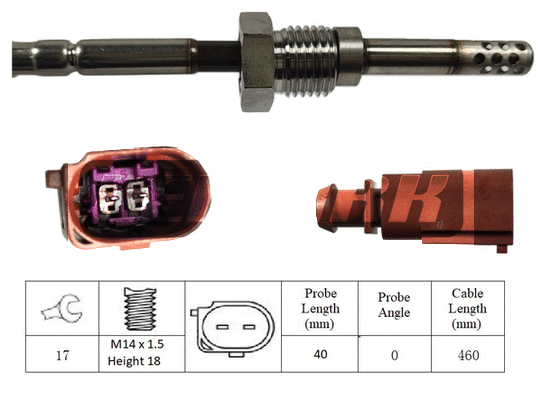 Sensor, exhaust gas temperature (LXT020)