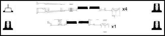 Ignition Cable Kit (HOES517)