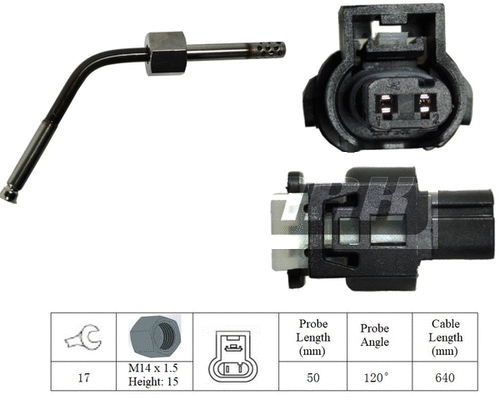 Sensor, exhaust gas temperature (LXT180)