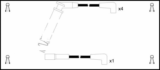 Ignition Cable Kit (HOES908)