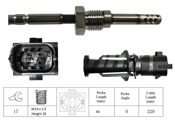 Sensor, exhaust gas temperature (LXT105)