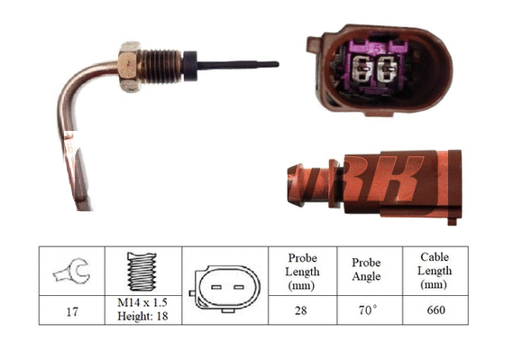 Sensor, exhaust gas temperature (LXT193)
