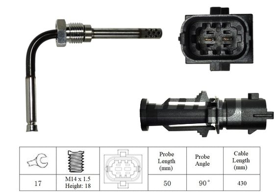 Sensor, exhaust gas temperature (LXT158)