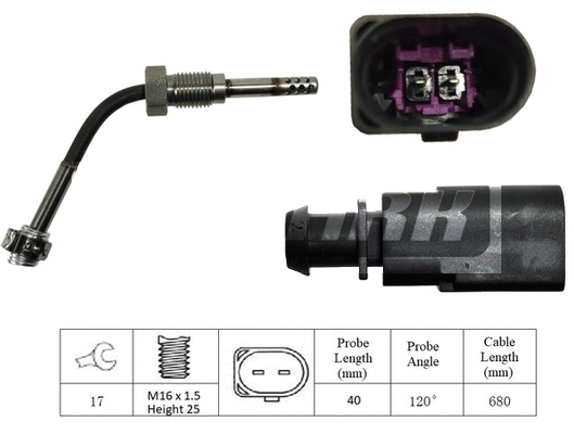 Sensor, exhaust gas temperature (LXT058)