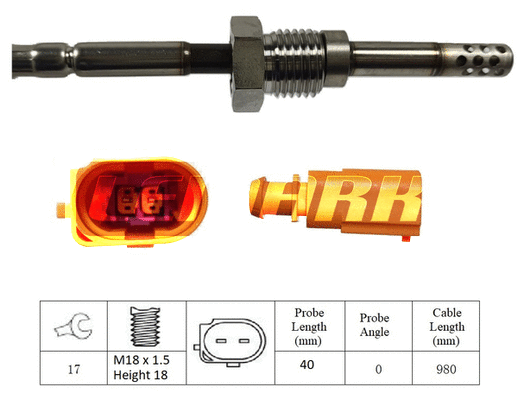 Sensor, exhaust gas temperature (LXT111)