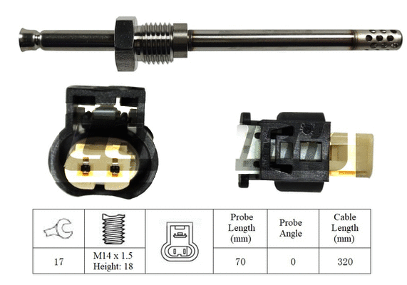 Sensor, exhaust gas temperature (LXT214)