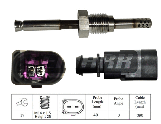 Sensor, exhaust gas temperature (LXT302)