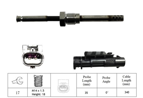Sensor, exhaust gas temperature (LXT397)