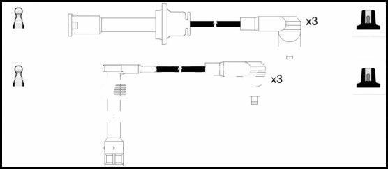 Ignition Cable Kit (HOES822)