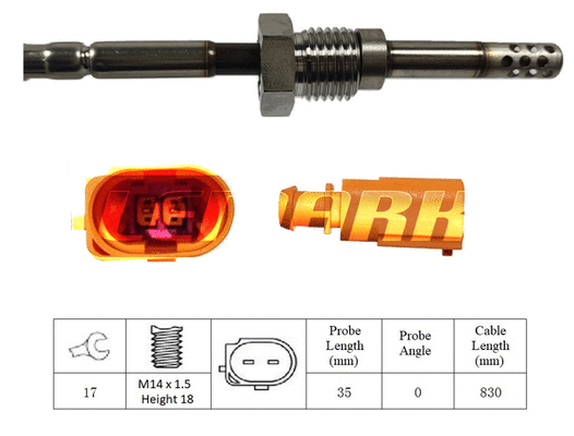 Sensor, exhaust gas temperature (LXT022)