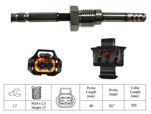 Sensor, exhaust gas temperature (LXT210)