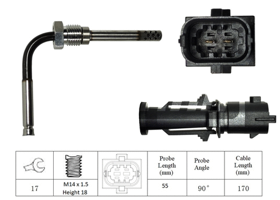Sensor, exhaust gas temperature (LXT050)