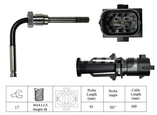 Sensor, exhaust gas temperature (LXT079)