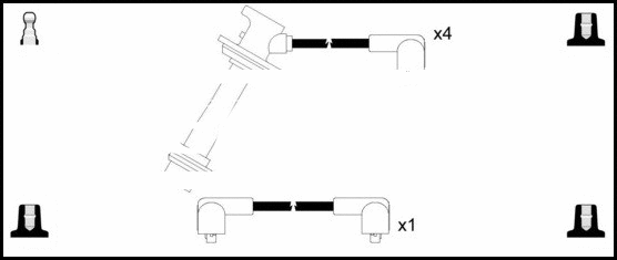 Ignition Cable Kit (HOES308)