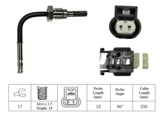 Sensor, exhaust gas temperature (LXT030)