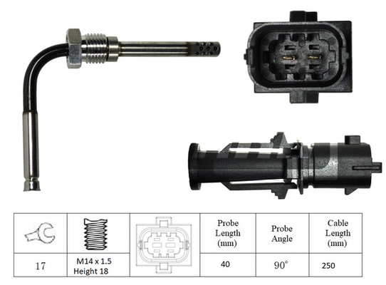 Sensor, exhaust gas temperature (LXT187)