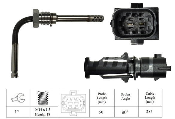 Sensor, exhaust gas temperature (LXT145)
