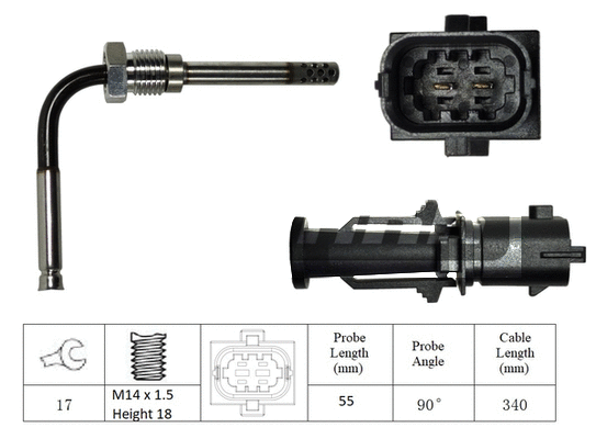Sensor, exhaust gas temperature (LXT188)