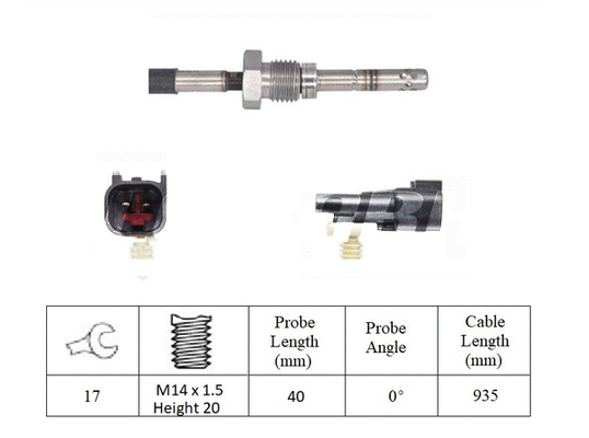Sensor, exhaust gas temperature (LXT380)