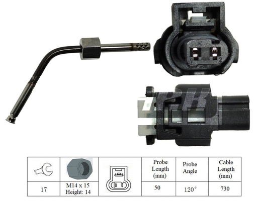 Sensor, exhaust gas temperature (LXT352)