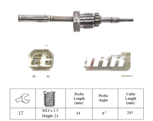 Sensor, exhaust gas temperature (LXT297)