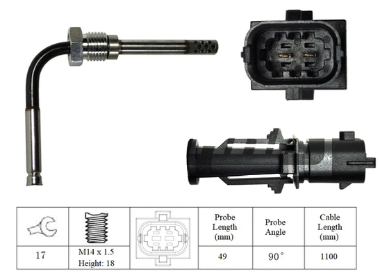 Sensor, exhaust gas temperature (LXT076)
