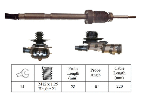Sensor, exhaust gas temperature (LXT070)