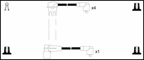 Ignition Cable Kit (HOES710)