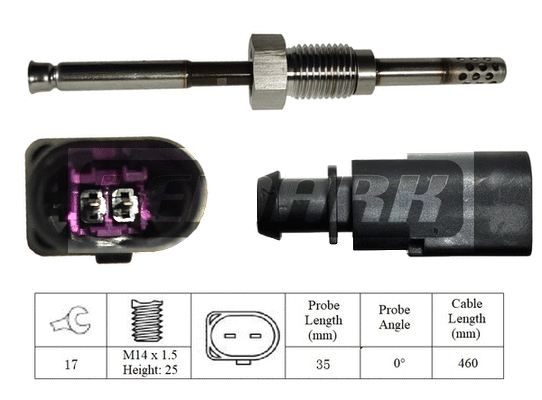 Sensor, exhaust gas temperature (LXT233)