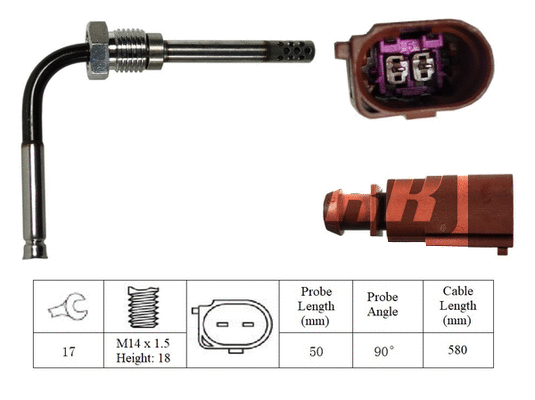 Sensor, exhaust gas temperature (LXT273)