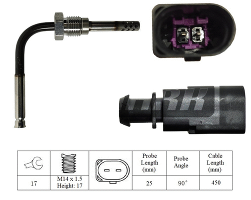 Sensor, exhaust gas temperature (LXT313)