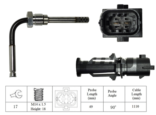 Sensor, exhaust gas temperature (LXT156)