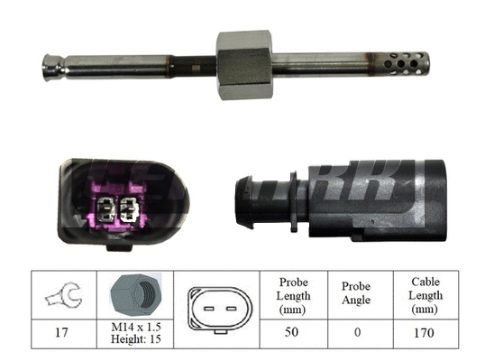 Sensor, exhaust gas temperature (LXT014)