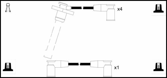 Ignition Cable Kit (HOES904)