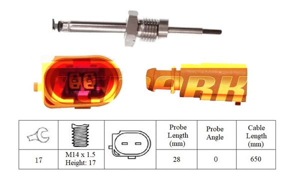 Sensor, exhaust gas temperature (LXT350)
