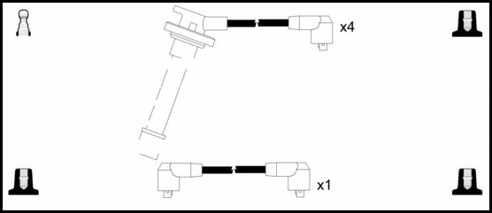 Ignition Cable Kit (HOES182)
